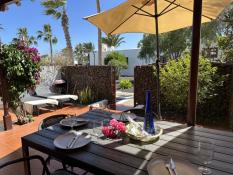 Outdoor dining area